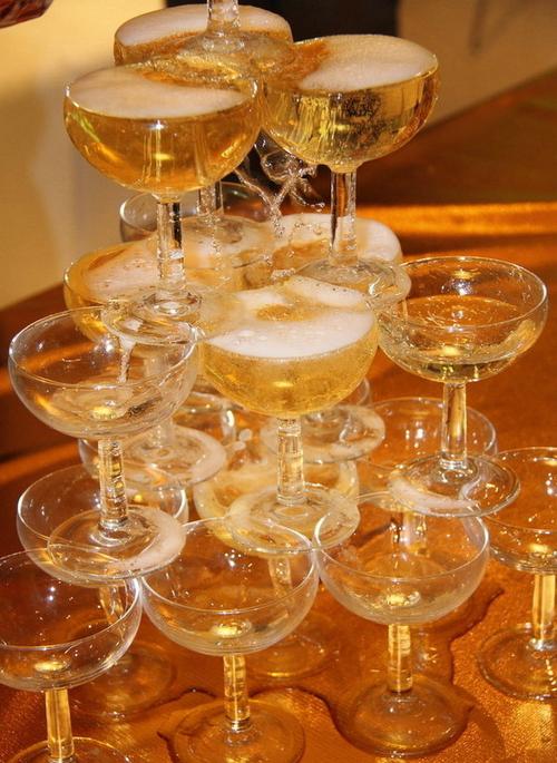 宴会香槟杯水晶玻璃可摆香槟塔婚庆庆功宴玻璃杯子