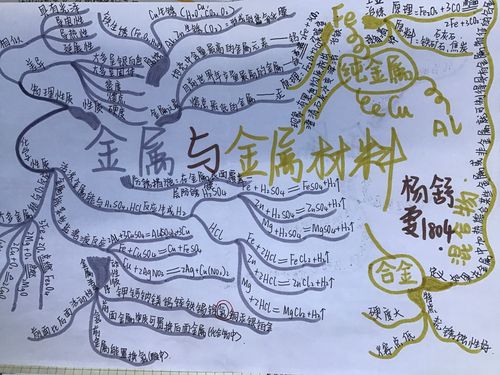 第八单元《金属与金属材料》思维导图