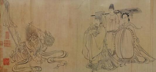 中国画中的"曹衣出水"与"吴带当风"