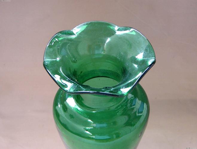 价格_民国绿琉璃花口瓶!图片_绿!