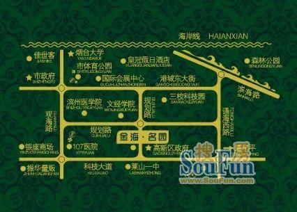 金海名园交通图