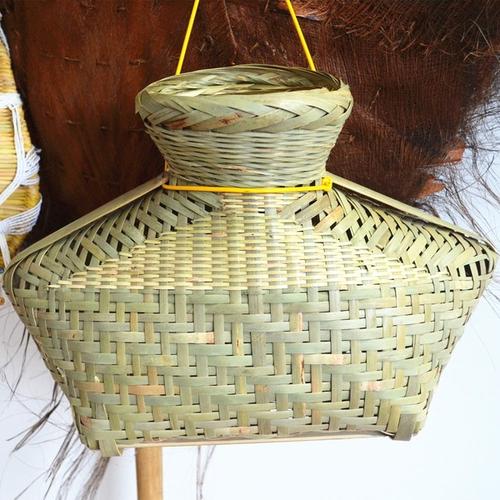 购客中国筐鱼笼制品竹背篓装 鱼小竹篓小鱼篓茶叶篓竹篓竹编 纯手工