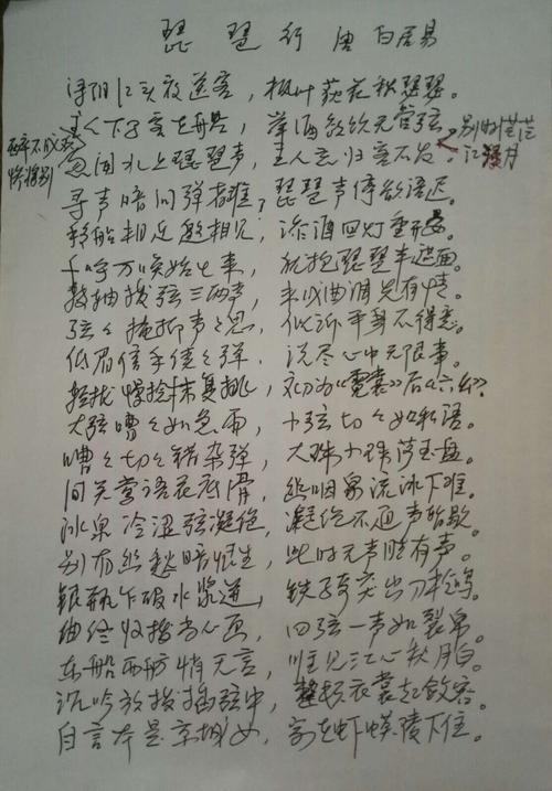 卧病诵读《琵琶行》