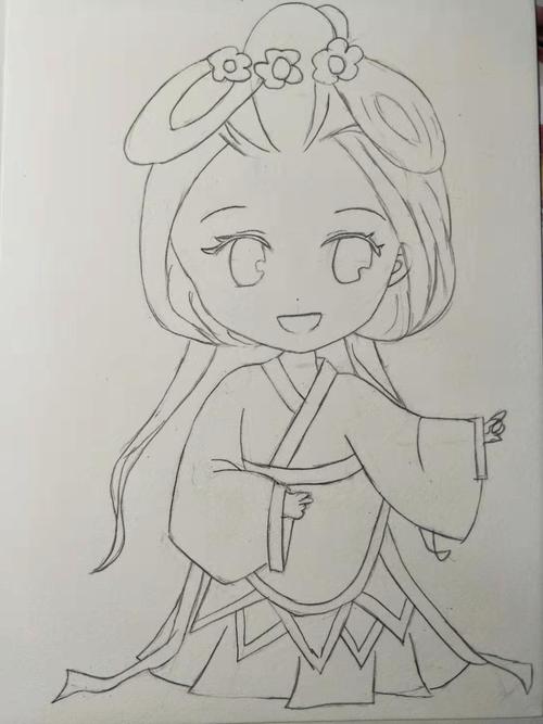 零基础学画画/古代美女