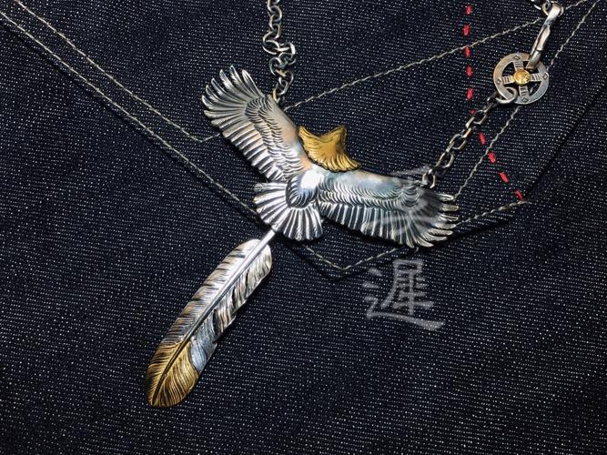 溪迟 复刻 goro"s 高桥吾郎 全金 大鹰 大鹰吊坠