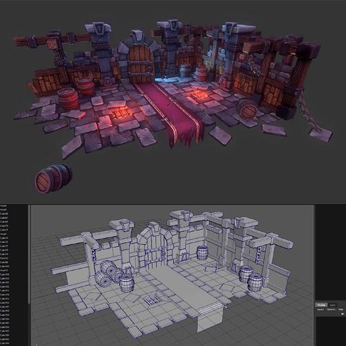 maya结合zbrush游戏小型视频教程建模v视频英文场景模型m881