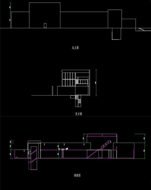 建筑大师安藤忠雄芝加哥住宅su(sketchup)草图大师模型 cad平立剖