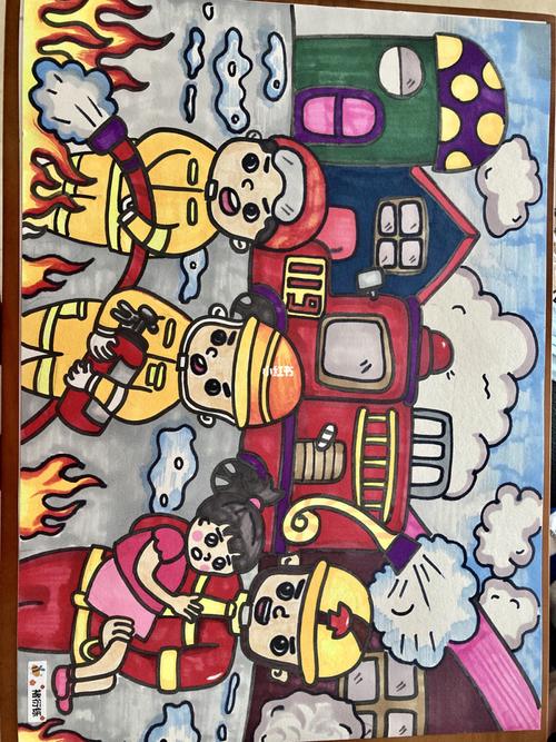 消防安全宣传画_幼儿园_教育_学前教育