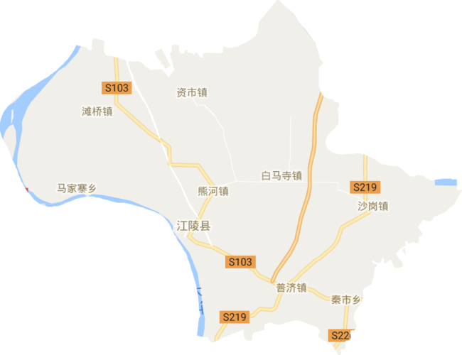 江陵县电子地图