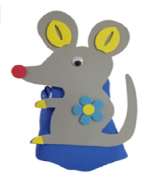 老鼠女儿动物头饰儿童表演道具幼儿园早教童话剧头饰