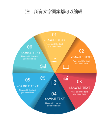 环形图,循环结构图,时间轴,流程图,循环图