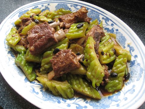 凉瓜豆豉烧排骨
