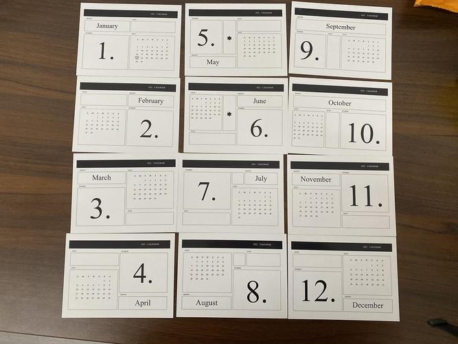 抽奖啦,抽自制2022日历卡两套