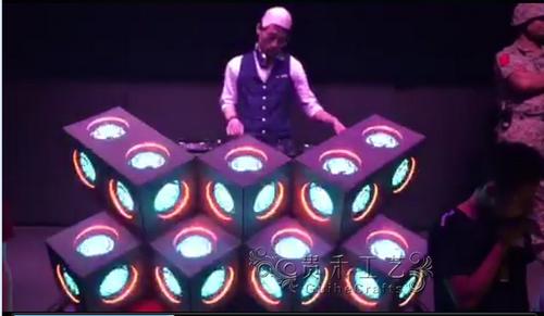 [优意亚克力家具定制] 台百变魔方打碟台 dj led 台酒吧打碟台 dj 3d