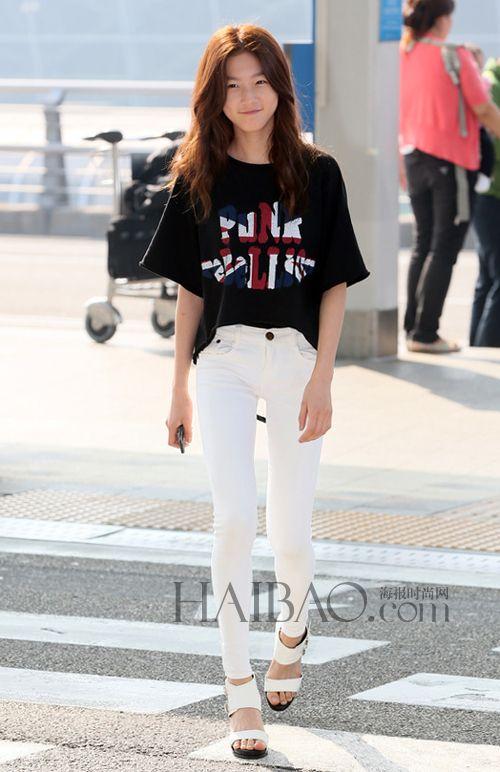 金赛纶5月18日韩国仁川机场街拍