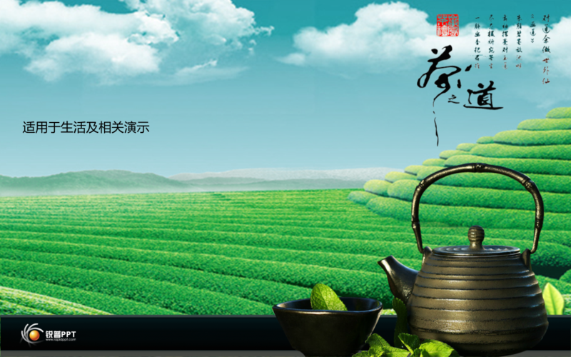 【模板】精美动态模板——茶之道.ppt