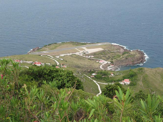 top3.世界跑道最短机场——萨巴岛机场