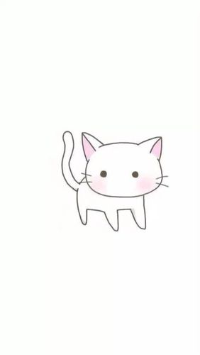 好萌的 小猫咪 简单清新 卡通壁纸 头像ing