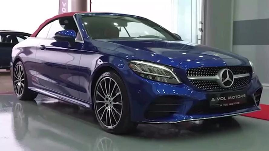 奔驰c200敞篷跑车内外部高清鉴赏