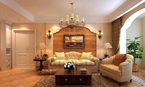 美式田园风格其实也算一种比较清爽复古的装修风格,地面采用大地色系