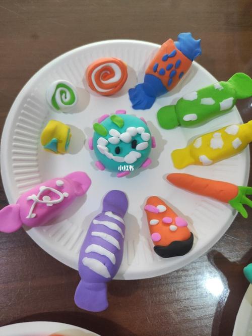 太空泥# 上菜了,来吃哦_手工制作_太空泥手工制作_兴趣爱好_手工