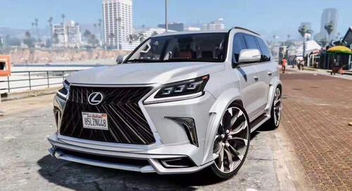 lexus lx570改装wald小包围新款雷克萨斯570宽体大包围前后唇尾翼