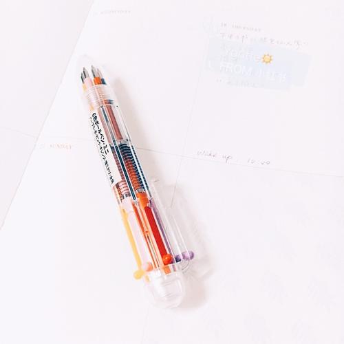 今年的积分兑换礼品换的六色圆珠笔[害羞][害羞][害羞