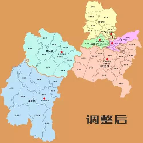 行政区划调整方案经国务院,省政府批复,通知,同意:撤销常州市武进区和