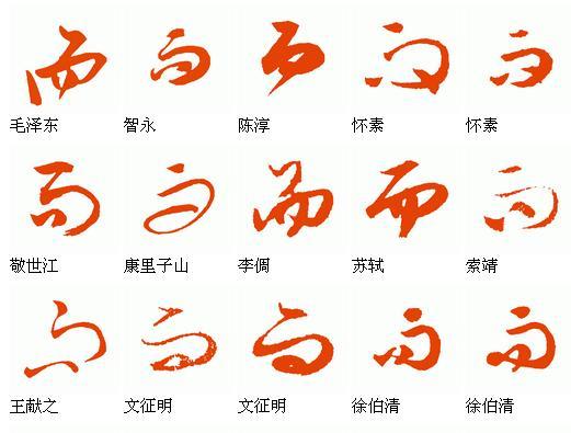 草书而字怎么写