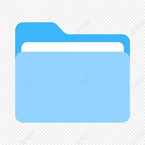 矢量蓝色文件夹图标素材