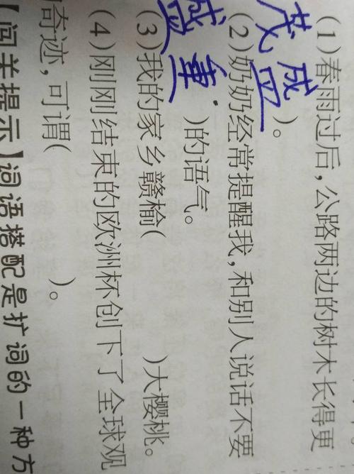 给"盛"字组成合适的词语填到句中.