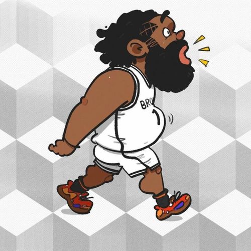 球星插画风格丨精选篮球头像背景图0226期