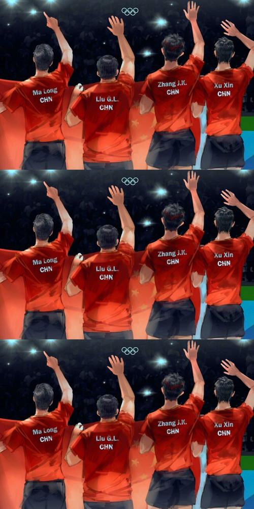 国乒三剑客的壁纸