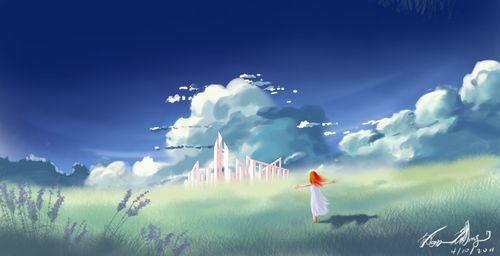 晴空的白之城