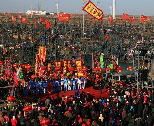 山东寿光举行开海祭海节(组图)
