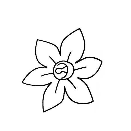 简单的兰花的花朵花瓣简笔画儿童简笔画图片大全幼儿