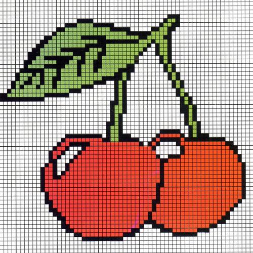 毛衫图案 水果 樱桃 色彩 免费素材