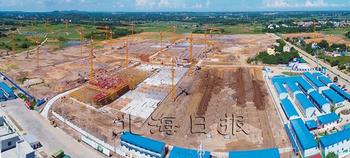北海惠科新城项目一期建设工地.本报记者 李君光 摄