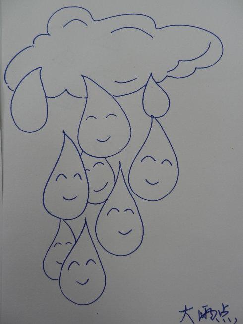 关于下小雨的简笔画 简笔画图片大全-蒲城教育文学网