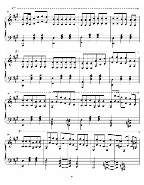 夏日狂想_夏日狂想简谱_夏日狂想吉他谱_钢琴谱-查