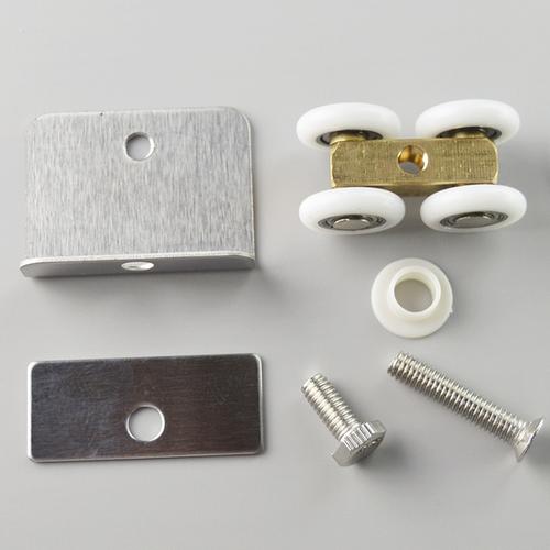 淋浴房玻璃移门滑轮吊轮卫生间浴室推拉门防水轴承轮全铜实心配件