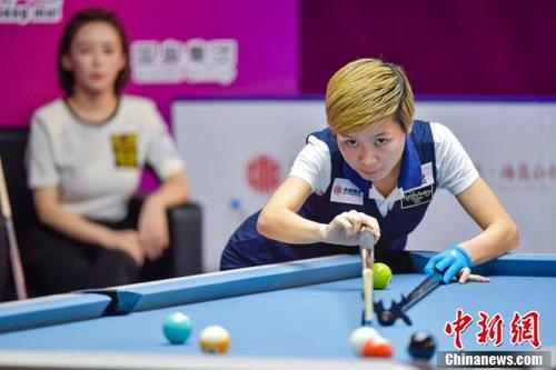 2017世界女子九球锦标赛 潘晓婷成功晋级8强