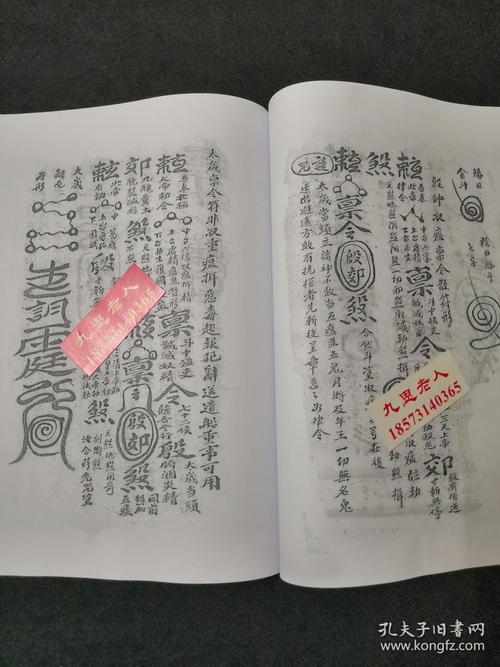 据手抄原本【复印本】【清微先天诸符全部】【先天救济五雷符秘】【取