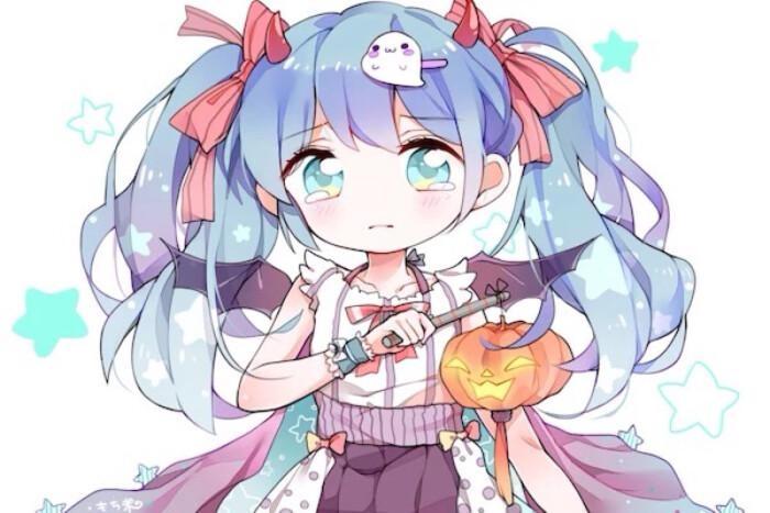 二次元少女q版萌 动漫二次元萌q版