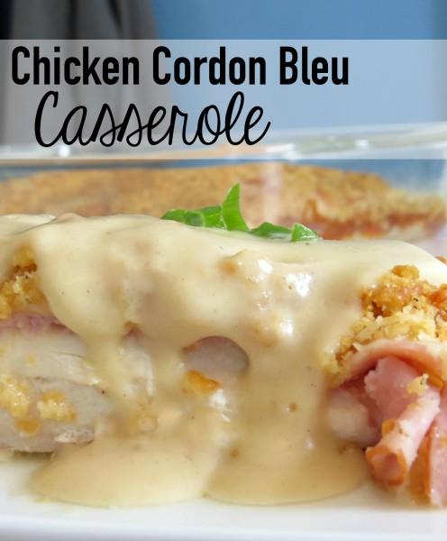 chicken cordon bleu casserole