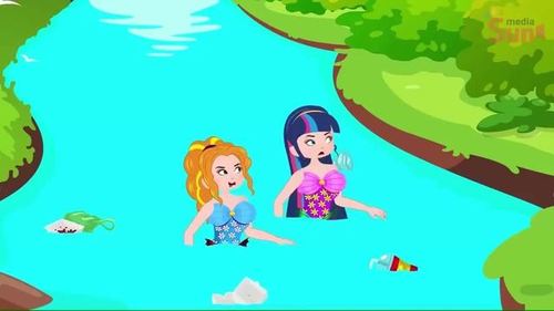 是谁往河里丢垃圾?美人鱼紫悦要怎么生存?小马国女孩游戏