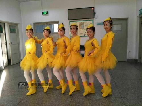 儿童动物舞台小鸡也疯狂演出服装幼儿舞蹈节目表演少儿女童跳舞服