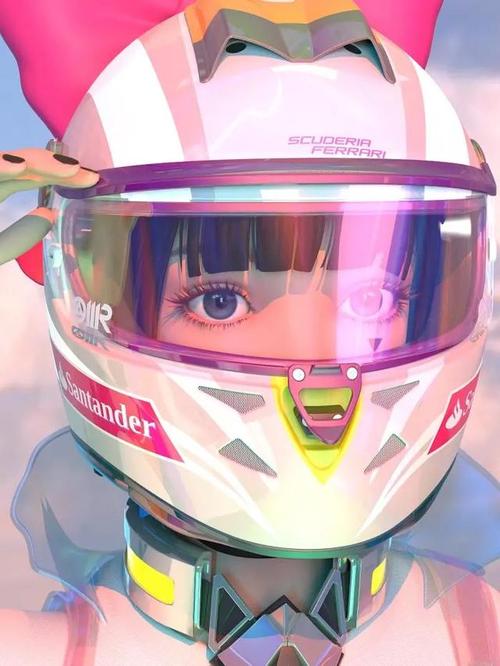 爆音少女,超酷机车女孩头像