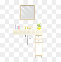 卡通浴室洗手间设计橙色