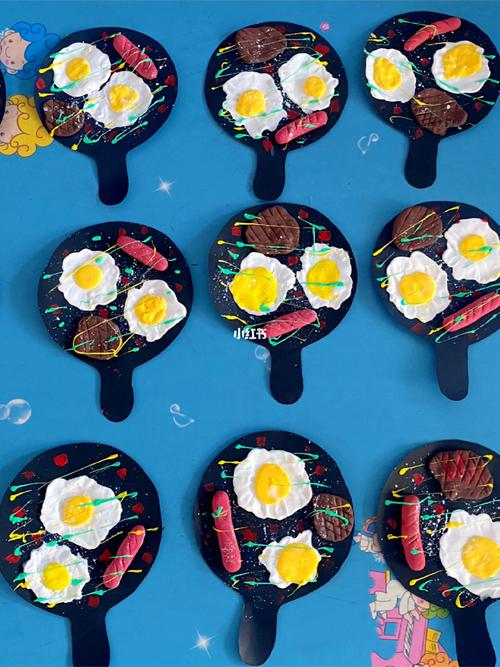 幼儿园小班手工课《煎蛋》_幼儿园_手工制作_煎蛋_教育_学前教育